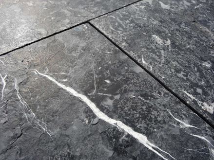 Blauwe hardstenen platen, close-up van patroon