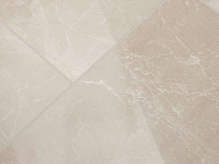 Burdur Cream tegels, close-up van een voeg