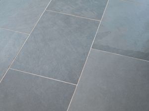 Schrge close-up van leisteen tegels Grey Slate